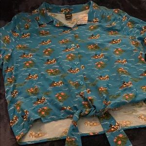 Disney Mickey and Mickey Crop Top Tee